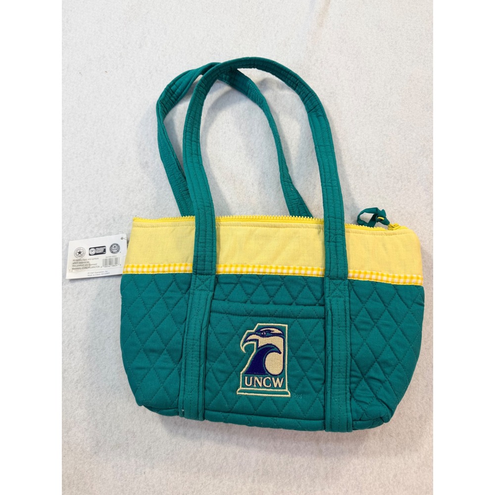 UNC Wilmington Seahawks New Quilted Tote Bag Teal UNCW Collegiate Collection
